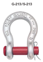 Crosby® 213 Carbon Round Pin Anchor Shackles